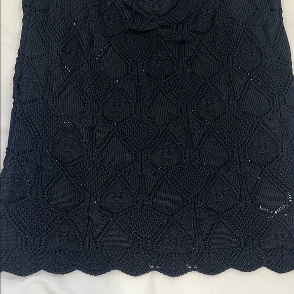 Greylin Black Lace Ruffle Knit Sleeveless Top - Picture 4 of 7